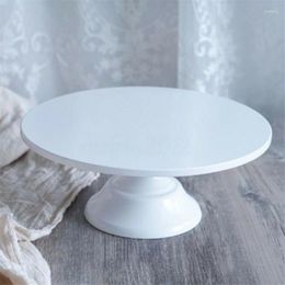Bakeware Tools 12 Inch Iron Round Cake Stand Pedestal Dessert Wedding Party Decoration Holder Cupcake Candy Display Rack 4 Color