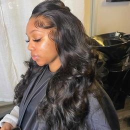 Hot Lace Wigs Body Wave Front Full Human Hair for Black Women 36 Inch 13x4 13x6 Hd Frontal Deep 221216