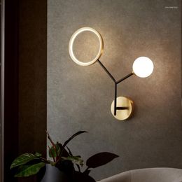 Wall Lamps Modern LED Lamp For Bedroom Bedside Nordic Bathroom Track Stairs Lighting External Sconce Indoor Loft Reading Light