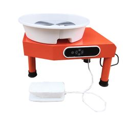 350W Power Tools LCD Electric Pottery Wheels Forming Machine DIY Turning Ceramic Household Children Ceramic Drawing Equipment