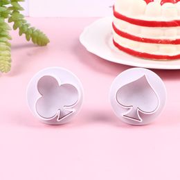 Baking Moulds DIY Tools Kitchen Gadgets 4Pcs Poker Cookie Mold Biscuit Pastry Cutter Block Flower Shapes Cake Decorating Accessories