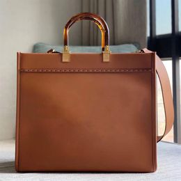 2021 Famous Designer Shopping Bags Top Handle Briefcase For Womens High Quality Genunie Leather Fashion Tote Shopper Bag With Shou250W