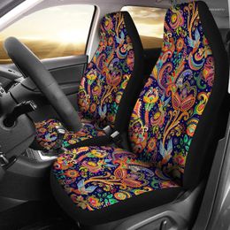Car Seat Covers Colourful Elegant Decor Pair 2 Front Protector Accessories