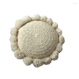 Pillow Round Crocheted Seat Floor Office Chair White Bench Pastoral Living Room Almofadas Home Textile EB50ZD