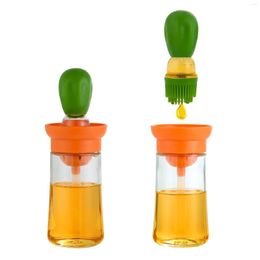 Tools Glass Oil Sauce Spice Bottle Dispenser With Silicone Brush For Cooking Baking BBQ Seasoning Kitchen Food Grade Can