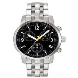 e All-Steel Strap Chronograph Mens Watch Sapphire Glass Model T17 1 586 52 Swiss ETA Movement T17158652 T17 bo303T