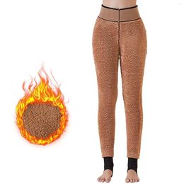 Women's Leggings Women's Winter Cloud Velvet Thickened Warm High Waist Nylon Pilling Foot Long