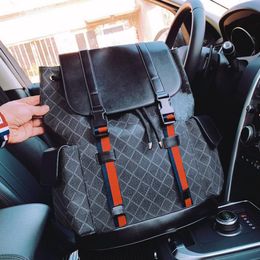 Designer backpack Luxury Brand Purse Double shoulder straps backpacks Women Wallet Real Leather Bags Lady Plaid Purses Duffle Lugg2349