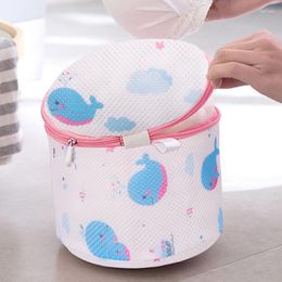 Laundry Bags 1pcs Bra Wash Bag With Durable Mesh Net Japanese Style Underwear Organizer Bath Accessories Polyester