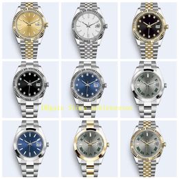20 Style With Original Box Mens 41mm Watch Yellow Gold 126300 126333 126334 126331 bracelet Asia 2813 Movement Mechanical Automati197x