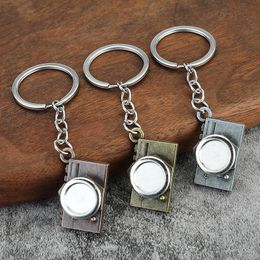 Creative Camera Keychain Pendant Car Metal Keychain Luggage Decoration Keyring Key Chain