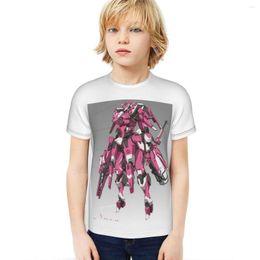 Men's T Shirts Cartoon Mecha 3D Printing Leisure Short Sleeve T-shirt Poster Picture Children's Sports Shirt