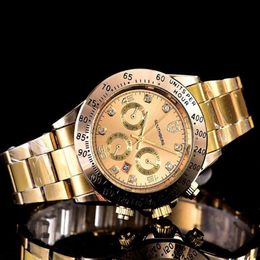 Relogio Masculino Luxury Man Jeneva Watch Watch Fray Women Fashion Gold Watch Bracelet Ladies Дизайнерские наручные часы 3 цвета WOLOLS221F