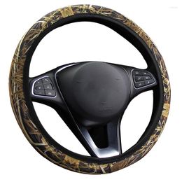 Steering Wheel Covers Camouflage Swimwear Material Non-slip Car Cover For 37-38CM/14.5"-15" Without Inner Ring Hand Bar Protecter