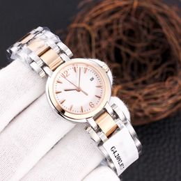 2022 relógio de quartzo de luxo feminino moda lazer negócios três agulha calendário multifuncional à prova dwaterproof água relógios banda aço