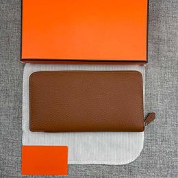 Top Quality Designer wallet Genuine leather women long purse men single zipper wallets Fashion Coin Purse Card Holder luxury clutc260t