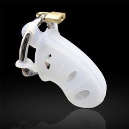 Beauty Items 2022 Male New Extreme Silicone Soft Belt Chastity Device With Stainless Steel adjustable Ring Padlock sexy Toys BDSM A310