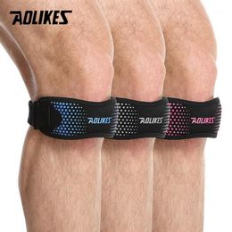 Elbow & Knee Pads AOLIKES Adjustable Patella Tendon Strap Protector Guard Support Pad Belted Sports Brace Black Keen Outdoor1223g