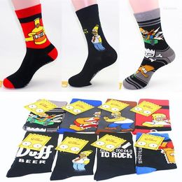 Men's Socks Special Offer Super Fashion Cartoon Cotton Individuality Men Export Brand For Man