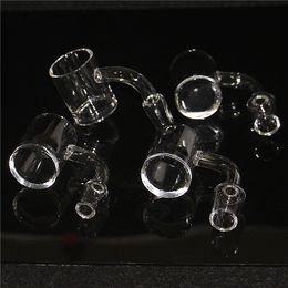 Hookahs 25mm 30mm Bevelled edge quartz banger glass spinning carb cap 10mm 14mm 18mm Male Female Domeless Nail 4mm banger for dab rig bong