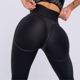 Womens Leggings design yoga pants Spliced mesh yarn tracksuit trousers High waist Tight fitting Buttock lift Elastic force sport pant jogging fitness