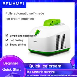 220V Home Full Automatic Mini Ice Cream Machine Household Maker 1L 150W