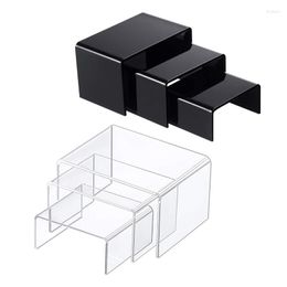 Jewellery Pouches 3Pcs/Set Cosmetics Acrylic Display Stand Collectible Showcase Doll Toys Storage Rack Shelf Holder