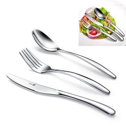 Dinnerware Sets 3pcs/Set Tableware Set Portable Printed Stainless Steel Spoon Fork Steak Knife Travel Cutlery Utensils For Kitchen