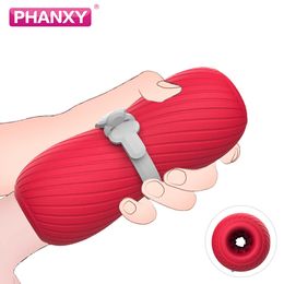 Beauty Items PHANXY Male Masturbator Cup Realistic Vagina Soft Pussy Blowjob Adult Endurance Exercise sexy Products for Men Vacuum Pocket