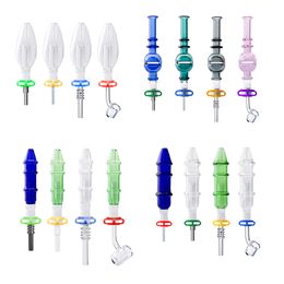 Chinafairprice NC012 Concentrate Smoking Pipes Egg Style Glass Water Bong 10mm 14mm Quartz Ceramic Nail Clip Calabash Oil Rig Bubbler Pipe