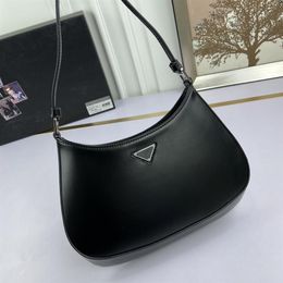 2021 Cleo Crossbody bag Shiny leather handbag Messenger handbag Shoulder bag for women fashion crescent bag handbag3006