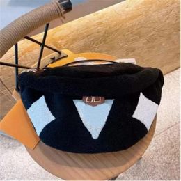 5A Waist Original bag Hardware Soft Plush Genuine Teddy Men Women Chest Bag Bumbag Designers Crossbody Bags Purse Letter Tedy Luxurys Lambswool