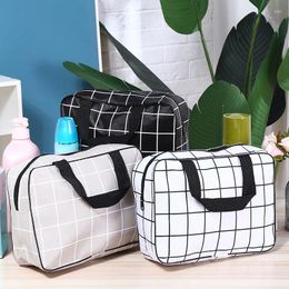 Duffel Bags Women Travel Cosmetic Bag Black Grey Large Tote Neceser Hanging Bathroom Makeup Casual Storage Wash