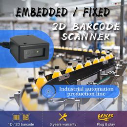 Serial USB Barcode Scanner 2D Bar Code Reader Mini Automatic Scan Module For Kiosks Mobile Payment