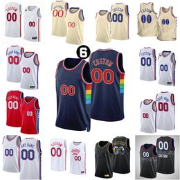 Custom Printed 2022-2023 New Basketball Jerseys 0 Tyrese 1 James Maxey 22 Matisse Thybulle 11 Jaden Springer 18 Shake Milton 44 Paul Reed 5 Montrezl Harrell 6 Patch