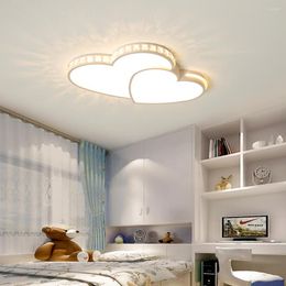 Ceiling Lights Simple Modern Bedroom Lamp Romantic Heart Room Creative Crystal Warm Wedding LED Lighting LM5231152