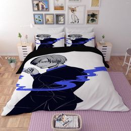 Bedding Sets Anime Piece Characters Sanji Zoro Luffy Law Robin Quilt Bed Cover Duvet Pillow Case 2-3 Pieces