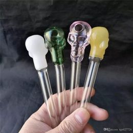 a02 Short Coloured glass burner Mini Smoking Handle Pipes High quality Burner