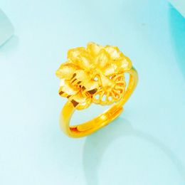 Wedding Rings Peacock Ring 24K Gold For Women Ethnic Cute Party Birthday Statement Anniversary Engagement Jewellery Gift