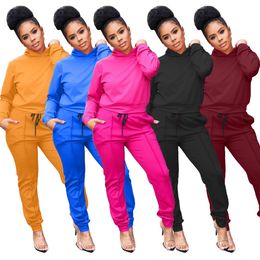 2024 Designer Fall Winter Tracksuits women Jogging Suit Casual Solid 2 Piece pants Set Hoodies Sweatpants Fashion Sportswear Wholesale Plus size 4XL clothing 8623