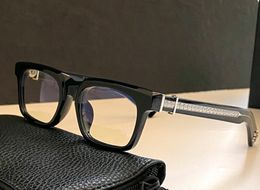 Silver Black Classic Eyeglasses Glasses Frame See You in The Tea Optical Eyewear Men Fashion Sunglasses Frames with Box