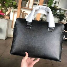 2024 Sale Men Shoulder Briefcase Black Leather Designer Handbag Business Mens Laptop Bag Messenger Bag 5 star review good