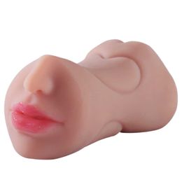 Beauty Items Oral Male Masturbation Cup Soft Stick sexy Toy For Men Deep Throat Artificial Blowjob Realistic Rubber Vagina Masturbator for