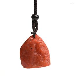 Decorative Figurines Original Stone Reiki Healing Mineral Necklace Pendant Natural South Red Agate Quartz Jade Jewelry Buy One And Get Free