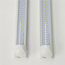 T8 LED Tubes Double LEDs 1ft 2ft 3ft 4ft 56W AC85-265V 120mm Integrated Light PF0.95 SMD2835 120cm 90cm 60cm Fluorescent Lamps 4 feet 250V Linear Bar Bulbs Accessories