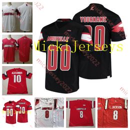 Custom Louisville Cardinals Football Jersey 1 Momo Sanogo Jarvis Brownlee Kameron Wilson Ahmari Huggins-Bruce Jermayne Lole Luke Kandra Mens Youth Stitched jersey