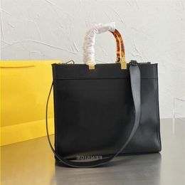 Shopping Ladies Fashion Handle Luxury New Bag Roma Crossbody Leather Bags Double Tote Orange Sunshine Shopper Handbags Women Totes207t