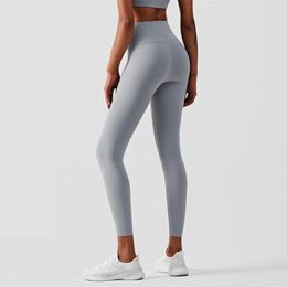 Active Pants Solid Colour Seamless Leggings Women's High Waist Yoga Plus Size Stretch Sports Tight Push Ups Gym Fitness Sportswear