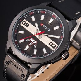 CURREN Men's Watch Fashion Casual Business Wristwatch Military Waterproof Quartz Male Clock Relogio Masculino Reloj Hombre235J