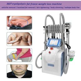 Cryotherapy Cooling Technology Slimming Machine 360 Degree 9 Hanles Cryo Lipo Laser 40k Cavitation Vacuum RF Skin Tightening Body Shaping Equipment